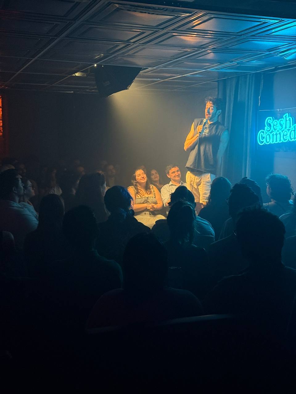 SESH Comedy showcase crowd